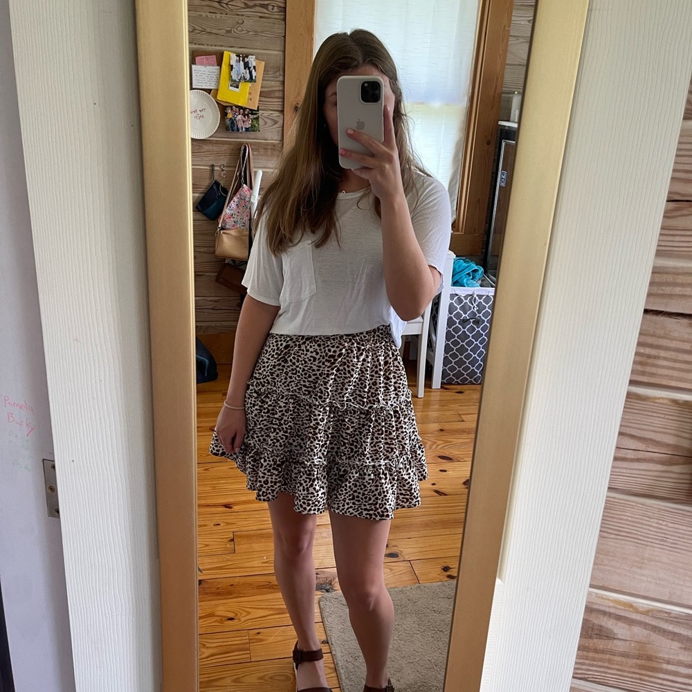Shein Cheetah Print Skirt